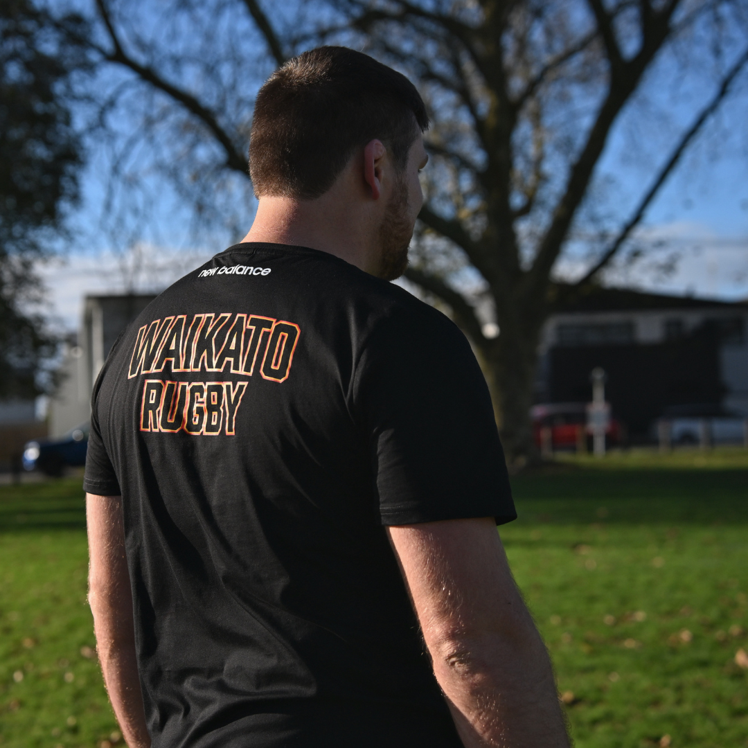 Waikato Rugby Casual Tee Unisex - Black